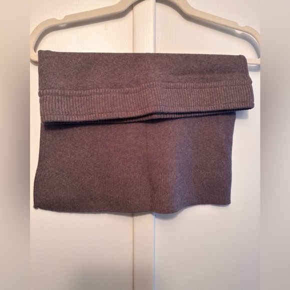 Monrow iced coffee sweater mini skirt Medium NWT - Picture 3 of 5